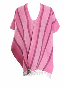 COLOMBIAN HANDMADE PINK PONCHO COLOMBIAN HANDMADE PINK PONCHO