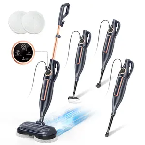 [MemorialDay]DEVOAC 10-in-1 Electric Steam Mop with Detachable Handheld Steamer Lightweight for Walls Floors,Tiles Tackles Grease&Sticky Messes,Steam Cleaner For House, Multi-Accessories Portable Cleaning