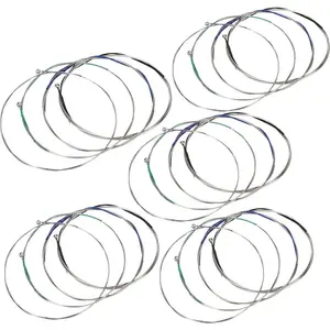 5 Packs of Violin Strings Full Set (G-D-A-E) Universal Strings for 4/4-3/4 Size Violin Stainless Steel Core with Nickel-Plated Ball End