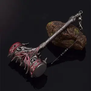 13cm Doula Continent Anime Peripherals Tang Chen Shura Haotian Hammer DL Figure Metal Toy Sword Keychain Pendant Accessorie Gift