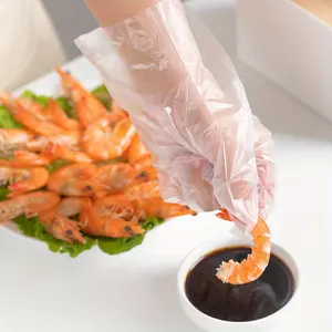 600-Count Disposable Transparent Plastic Gloves, One Size Fits All, Disposable Food Grade Gloves, Transparent & Waterproof for Kitchen Cleaning, Daily Use
