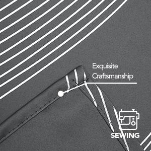 Blackout Curtains 2 panels, Deconovo Blackout Back Tab Silver Curved Wave Pattern Printed  Window Curtains for Living Room curtain