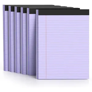 300 Sheets  Legal Pads 8.5 x 11 College Ruled Paper 6-Pack Note Pad Narrow Ruled 50 Sheets per Notepad Perforated Writing Pad Durable Sturdy  8x11 Pads of Paper