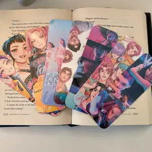 Bundle of 8 K-POP Bookmarks - Adorable Designs, 2x6 Inches, 120lb Cardstock, Laminated, Durable for Book Lovers