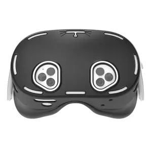 Silicone VR Headset Front Protective Cover, Washable VR Accessories Protection for Meta Quest 3S, Scratch Resistant & Drop Resistant VR Protective Case