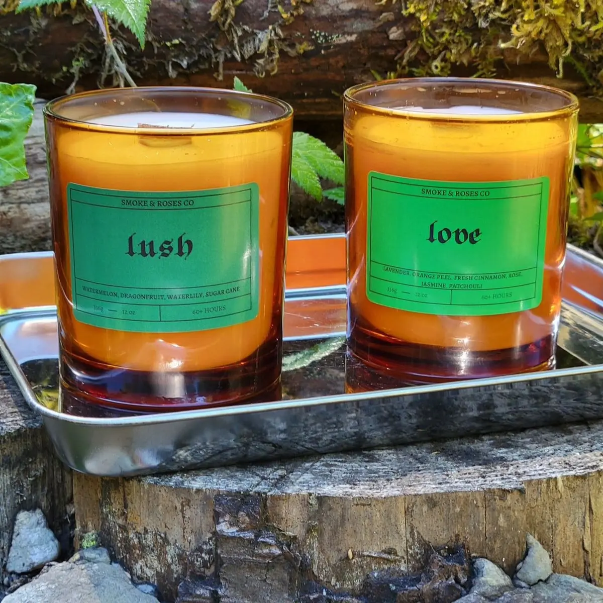 Lush 12oz Hemp, Soy, Coco Wax Candle - Decorative Candle