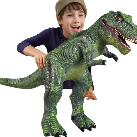 Gzsbaby 28-in Soft Rubber Inflatable Dinosaur Model Soft Toy, Unisex Ultra-Realistic Action Figure for 3-8 Yrs Kids, Ideal Children's Gift (Toy Model Dinosaurs & Prehistoric Creatures)
