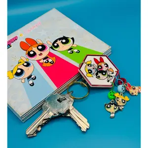 Pixel Perfect Power Trio Keychain - Perfect Accessory for Your Keys
