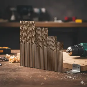 M35 Cobalt Steel High-Speed twist drill bit Set 50pcs, Industrial Anti-Breakage Precision Tools, Heat-Resistant Wearproof Professional Metal Drilling Kit for Efficient Machining and mold Making Drill Bits Set