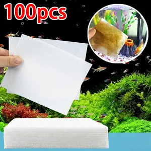 Aquarium Filter Paper Color Absorption Sheets, Remove & Stains, Fish Tank Water Purification, Eliminate Fish Waste, Cleaning Paper