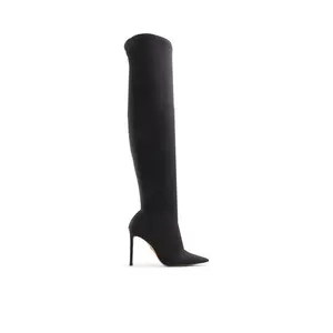 VENETIA BLACK KNEE HIGH DRESS BOOT