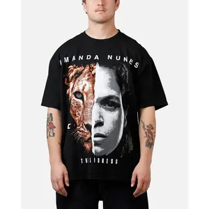 UFC By Culture Kings Amanda Nunes Legends T-Shirt Black Acidwash