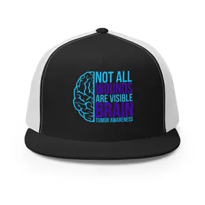 Brain Cancer Neon Trucker Cap