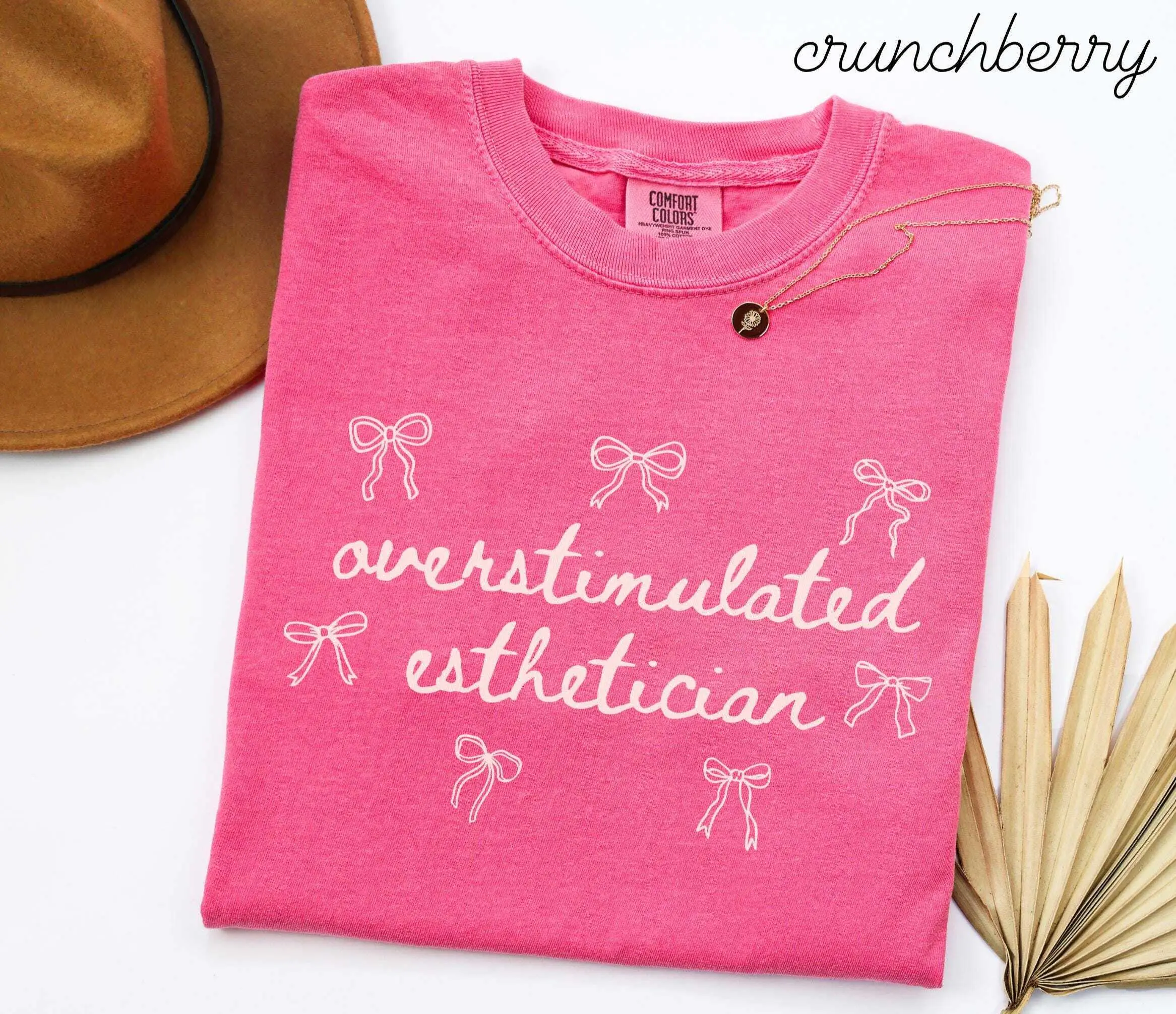 Overstimulated Esthetician Shirt • Esthetician Tshirt • Skin Therapist Work Tshirt • Esthetics School Graduation • Aesthetician