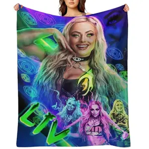 Liv Morgan Blanket | Super Soft Cozy Flannel Fleece Throw - Bedding Gift for Kids Adults Sofa Bed