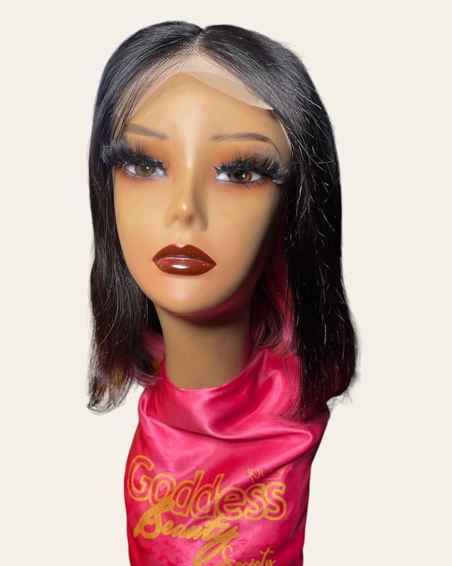 Pink ShowThrough 4x4 Transparent Lace Frontal Wig hair extensions virgin hair