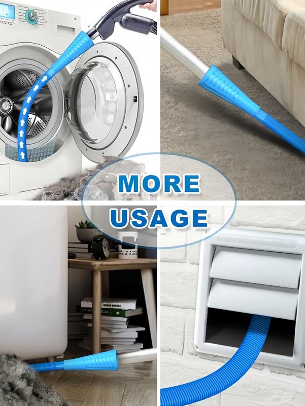 LMMAKE Dryer Vent Cleaner Kit with 3 Suction Settings 44.1 Inch Reach Compatible Vacuum Cleaner Lint Brush & Hose Attachment Universal Connector for Effective Cleaning LMMAKE Dryer Vent Cleaner Kit with 3 Suction Settings 44.1 Inch Reach Compatible Vacuum Cleaner Lint Brush & Hose Attachment Universal Connector for Effective Cleaning