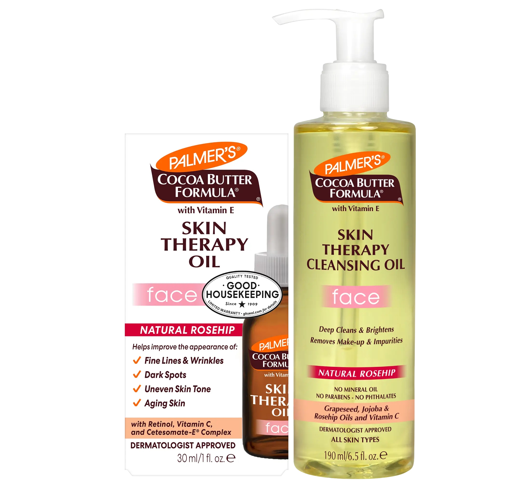 Palmer's Cocoa Butter Formula Skin Therapy Facial Skin Care Bundle Set Blend Cleansing Hypoallergenic