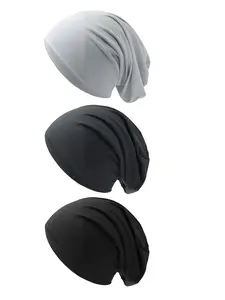 Unisex Breathable Mesh Slouchy Beanie Cap Set, Casual Summer Cycling Sports Hat, Fitted Design, Ideal for Men & Women, Lightweight Outdoor Use