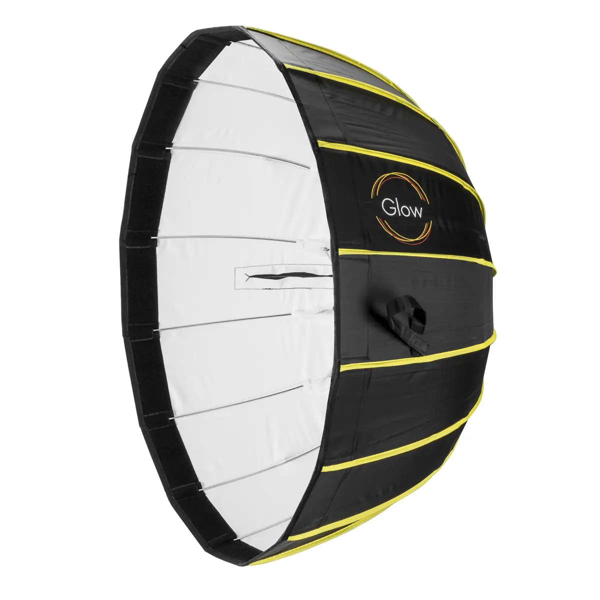 Glow EZ Lock 25.5in Portable Parabolic Softbox for Pro Flash Photography Studio & Location - Quick Setup, Dual Diffusion, Durable - for Flashpoint XPLOR 300 400 Direct Mount & Godox AD-W65