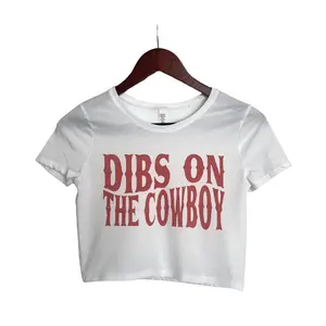 Dibs on the Cowboy Crop Top, Country Music Concert Crop Top Shirt, Western Music Graphic Top, Rodeo Fashion Top, Country Girl Gift