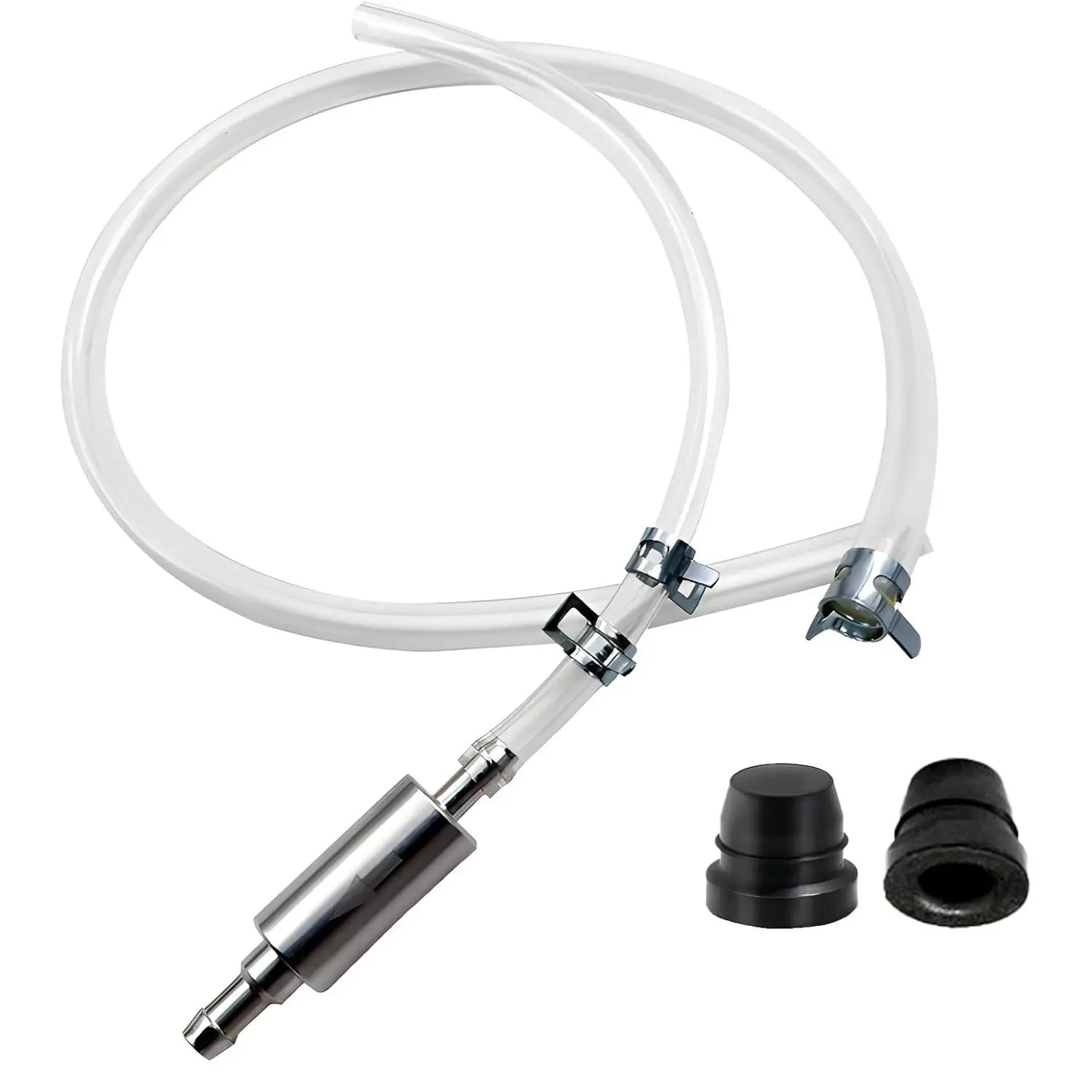 Brake Bleeder Hose,2025 New Universal Hydraulic Brake Fluid Bleeder,One Way Check Valve Tube Bleeding Tool Kit for Motorcycle Clutch,Durable Brake Fluid Bleeder Hoses Replacement with Tube & Clamp