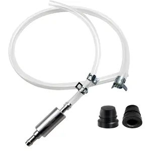 Brake Bleeder Hose,2025 New Universal Hydraulic Brake Fluid Bleeder,One Way Check Valve Tube Bleeding Tool Kit for Motorcycle Clutch,Durable Brake Fluid Bleeder Hoses Replacement with Tube & Clamp