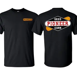 Pioneer Corn Seeds T-shirt Farm Wear Tractor Agriculture Cotton Short Sleeve T-Shirt 100% Ultra Cotton Made in USA