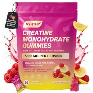 VYHTHY Creatine Monohydrate Gummies - With Creatine, Collagen, Bcaas, Inositol, Vitamin D3