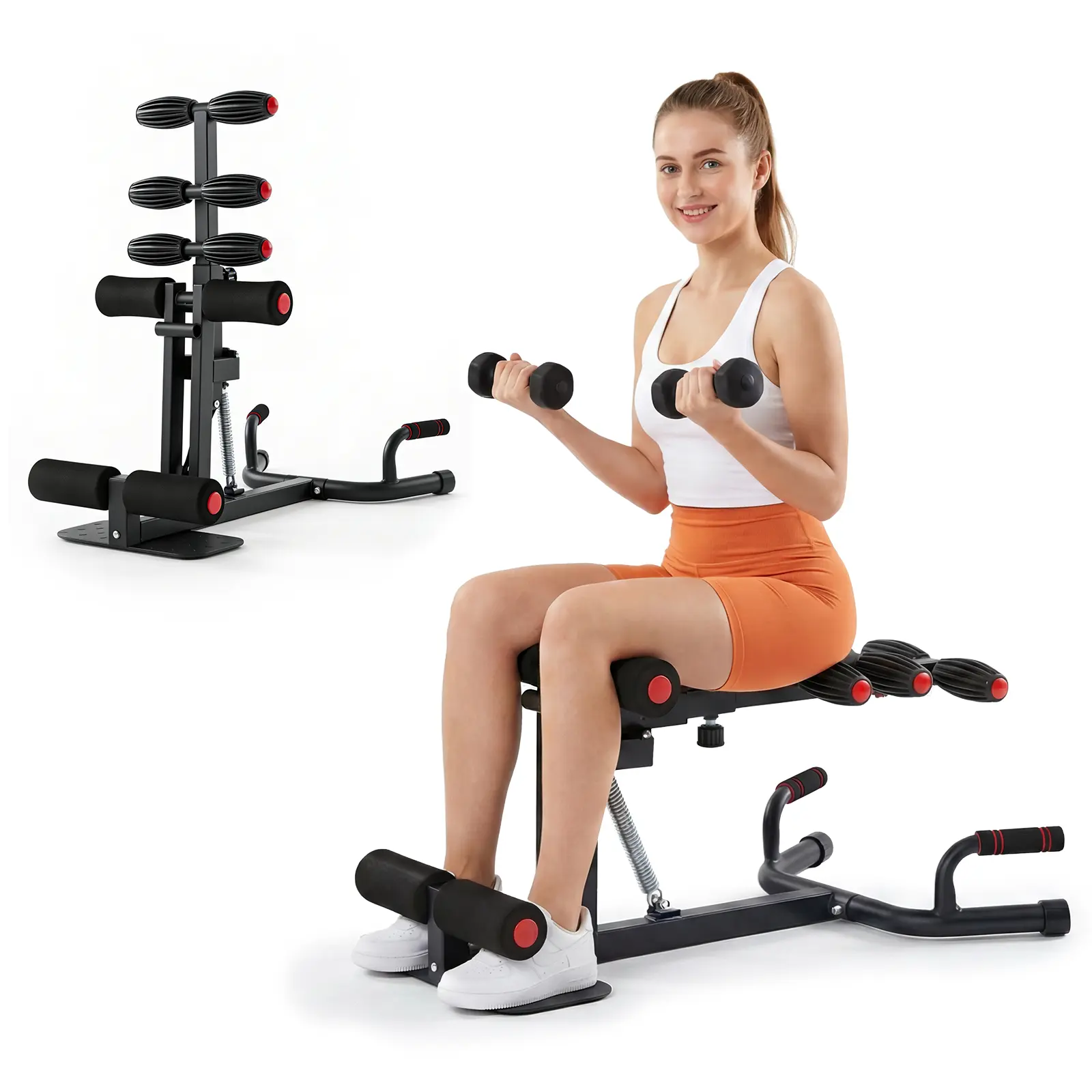 Sweetcrispy Deep Squat Machine, Heavy-Duty Steel Home Workout Station for Full Body Workout, Compact and Adjustable Glutes Trainer for Core & Leg Strength Training, Butt Workout Equipment Sweetcrispy Deep Squat Machine, Heavy-Duty Steel Home Workout Station for Full Body Workout, Compact and Adjustable Glutes Trainer for Core & Leg Strength Training, Butt Workout Equipment