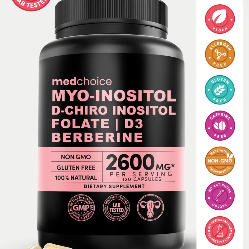 14-in-1 Inositol Supplement Healthcare Support for Women - 40:1 Myo-Inositol & D-Chiro Inositol Powder Womens Supplement, Pack of 1