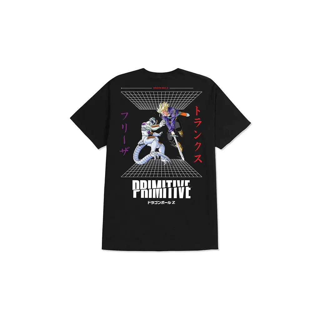 Women's Primitive x Dragon Ball Z Timeline Anime Short-Sleeve Regular T-Shirt - Cotton Jersey, Graphic Print, Soft, Round Neck, Tagless Apparel