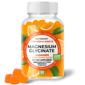 NutraPep Magnesium Glycinate Gummies for Kids & Adults Women & Men - Sugar Free Gluten Free Non-GMO Vegan Chewable Supplement