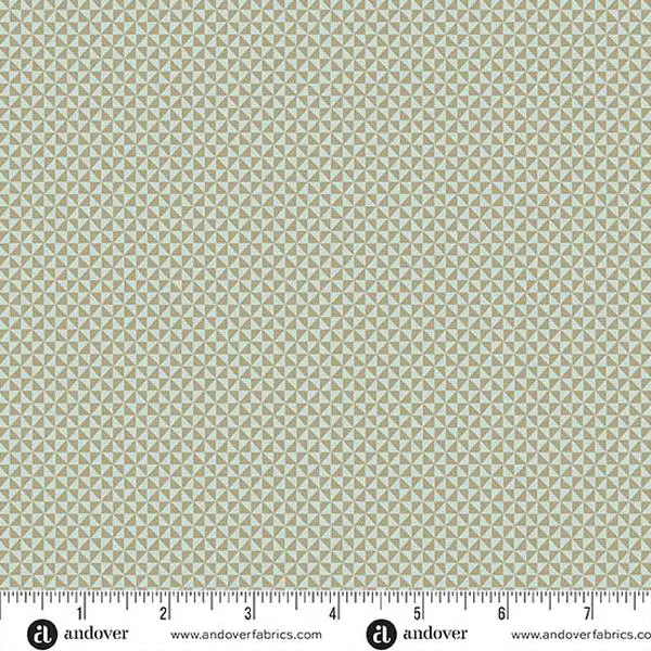 Fabric Andover Laundry Basket Quilts Pacific Half Square Triangle Sewing Bird by the Quarter Yard A-1609-N