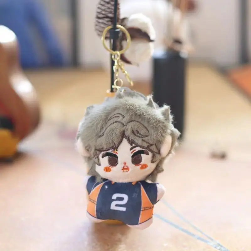 12cm Mini BLUE LOCK Haikyuu!! Plush Doll Seishiro Nagi Isagi Yoichi Chigiri Bachira Meguru Doll Pendant Keychain Toy For Gift