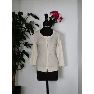 Dana Buchman Studded Cardigan, Size Small - NEW