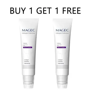 [Buy 1 get 1 free] Reduces Wrinkles and Double Chin,Five Rollers for All Around Massage,Neck Firming Cream,Collagen Neck Cream,Relieves Edema,Suitable for Wrinkled Skin,with Hyaluronic Acid,VitaminC+E.