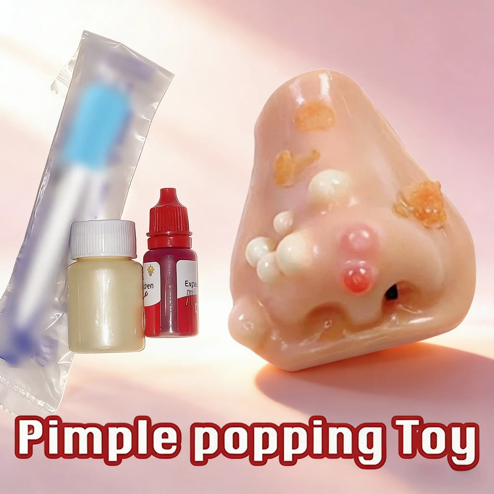 Silly Nose Spray Pimple Game – Hilarious Party Toy for Children & Adults, Gag Gift for Halloween, Christmas, Birthday Party BZBAG1