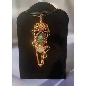 Labradorite with Citrine pendant