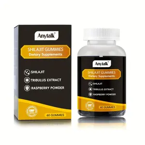 Shilajit Gummies Anytalk Helps Improve Energy Stamina Trace Minerals I for Men, Women 60 Gummy Healthcare Dietary Vitamin