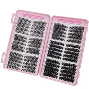 DIY eyelash extension kit, eyelash cluster box with 30 rows of false eyelashes extension kit, 30+40+50+60+80+100D eyelashes, 30P-100PRO, 30 rows of slim and thick false eyelashes