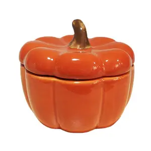 Pumpkin Candle Holder Cup Empty Cups ​Scented Candle Candlestick for Home Bedroom Living Room ​Decoration Ceramics Cups