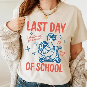 Last Day of School Tee, Funny End of School Year Sweatshirt, Summer Break Teacher Gift, Teacher Appreciation Shirt, Gift For Her