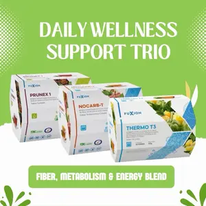 Daily Wellness Support Trío FuXion Prunex1, NoCarb, Thermo T3