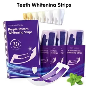 2026 New Purple Teeth Whitening Strips,28 PCS Whitening Sessions,Purple Tooth Whitening, Tooth Stain Treatment, Combining Whitening and Colour Correction,Peroxide-Free Enamel-Safe whiten
