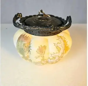 Rare Mt Washington Crown Milano Biscuit Jar