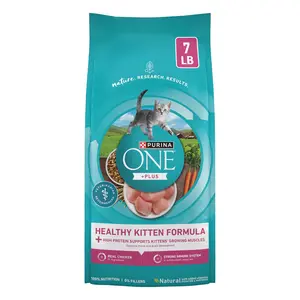 Purina ONE High Protein, Natural Dry Kitten Food, +Plus Healthy Kitten Formula - 3.5 / 7 lb. Bag