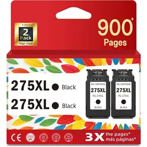275XL Black Ink Cartridges for  PG 275 XL Replacement for Cannon PG275 PG275XL for TS3700 TR4700 TR4720 TS3522 TS3722 TR4722 TS3500 TS3720 TS3520 TR4723 TR4725 Printers