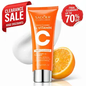 5X Vitamin C Cleanser - Brightening Face Wash with Niacinamide, Deep Clean Gentle & Refresh for Radiant, Healthy-Looking Skin, 3.52 oz