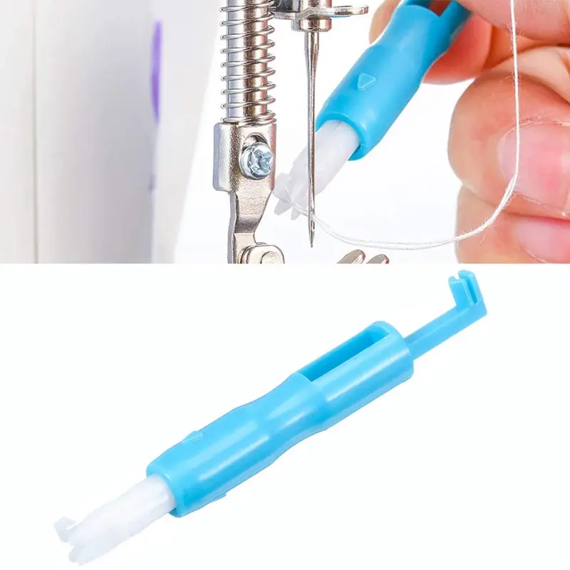 Sewing Needle Inserter Automatic Needle Quick Sewing Threader Needle Threading Tool For Sewing Machine Holds Needles Firmly